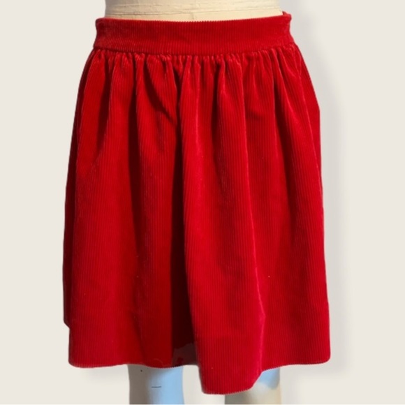 Ralph Lauren Red Courdary Short Circle Skirt - Picture 2 of 7